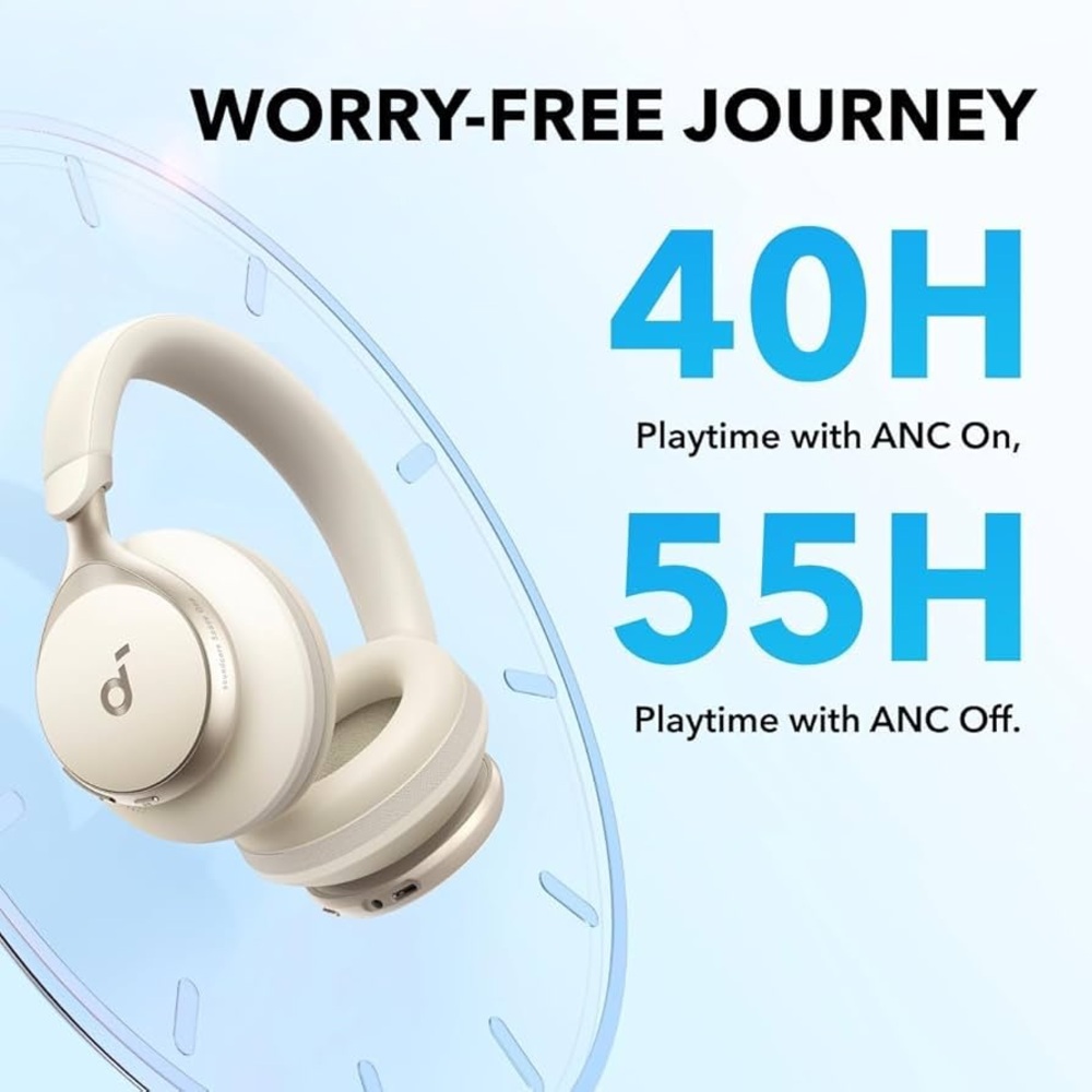 Soundcore Space One Over-Ear Headphones - Beige - Picture 4 of 4